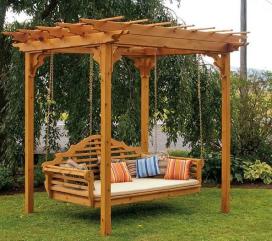 Pergola with swing