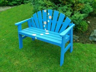 Garden Bench Blue